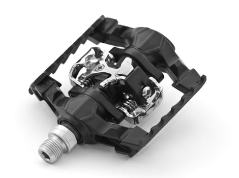 Bicycle pedal isolated against a white background.