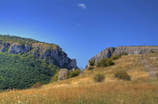 Landscape from Turda,s canyon an important natural Landmark from Transylvania,Romania.