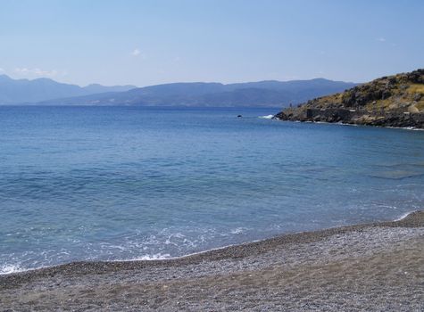 viw from one of agios nicolao�s beaches to the sea