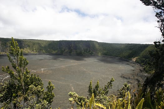 A dormant crater in Hualalai Volcano.
