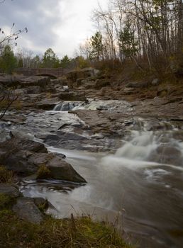 November on Amity Creek under Seven Bridges Road in Duluth, Minnesota.