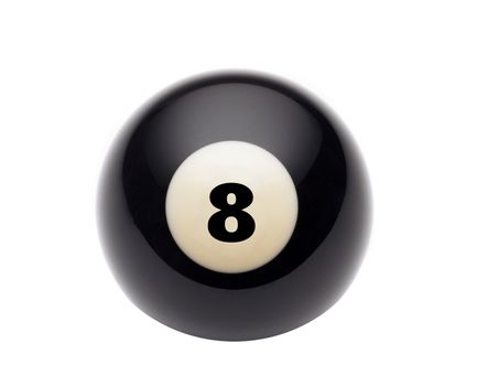 black billiard ball number eight