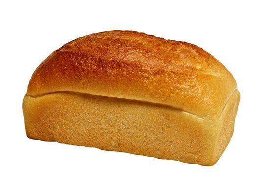 one bread isolated on a white background