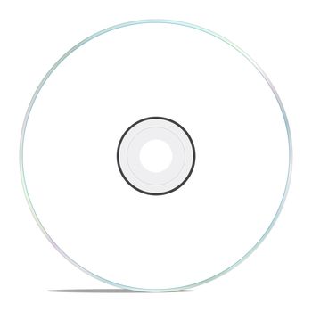white CD isolated on a White background