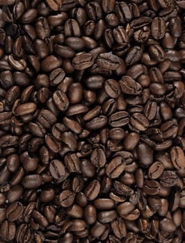 Background from coffee beans and texture also