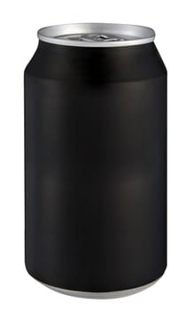 Black can isolated on a white background