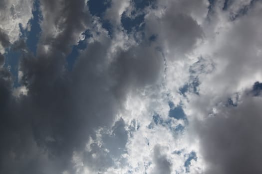 dark scary storm clouds Cloudscape after the storm