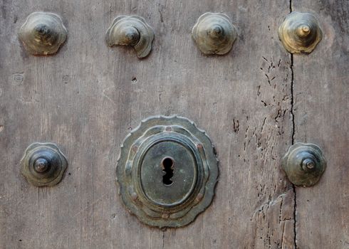 detail of and old and aged door