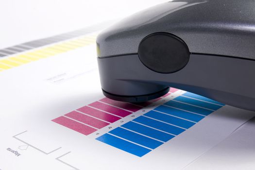 Color Management - Spectrophotometer and calibration chart