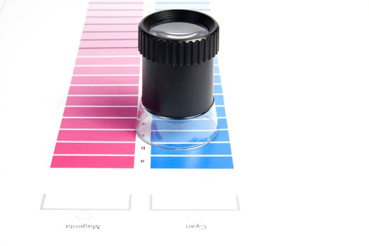 Color Management - Loupe and calibration chart