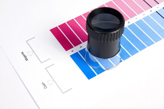 Color Management - Loupe and calibration chart