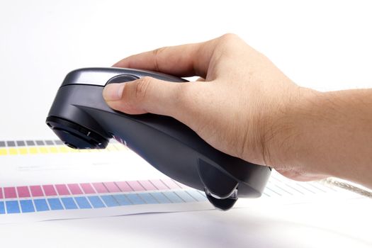 Color Management - Spectrophotometer and calibration chart