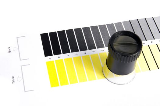 Color Management - Loupe and calibration chart