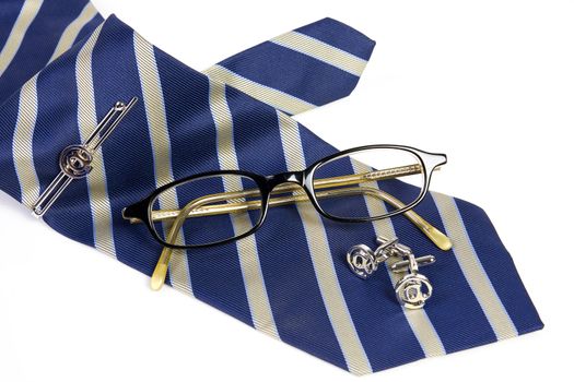 Men's formalware and accessory - silkties tie clip glasses cufflinks