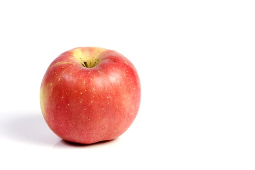 Red apple on isolated wihte