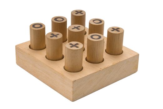 Wooden Tic Tac Toe game