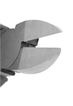 Diagonal cutting plier blades up close