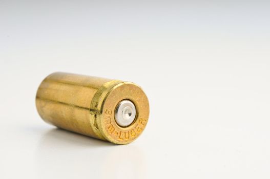 9mm Shell casing against gradient