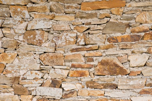 Old irregular French wall