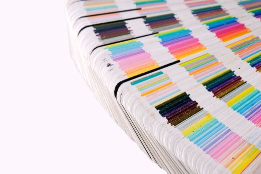 Printers Color guide with swatches