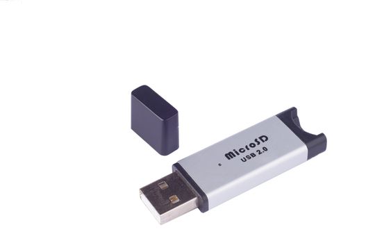 Small micro sd flash card reader