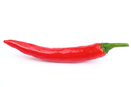 Red chili pepper isolated on white background