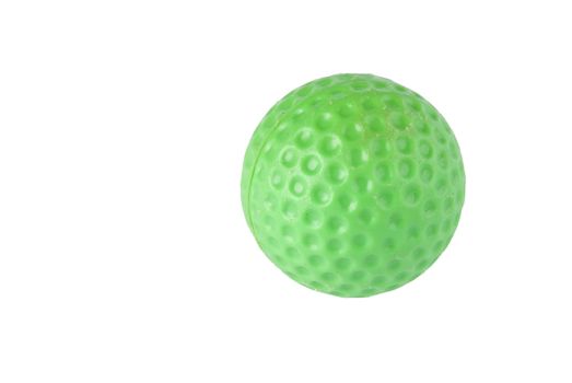 Green childrens play golf ball