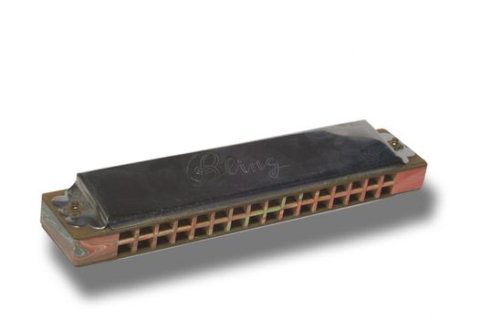 Cheap old harmonica, fake brand name