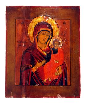 Ancient church icon. One of attributes of religion