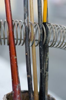 Photo of paintbrushes inside a cup