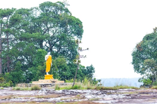 Beautiful Image of Buddha at Phukradung Natonal Park, Loei, Thailand