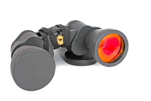 Binoculars on white background, isolated