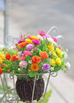 Close up bouquet of flowers