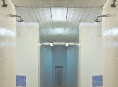 Detail of a shower in a bathroom