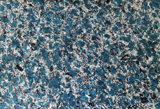 Abstract unreal futuristic blue granite wall. Textured background.