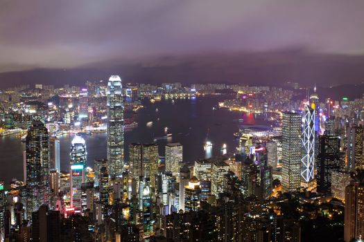 Hong Kong at night