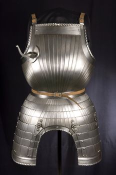 Armor of the Medieval Knight. Metal protecting the soldier from enemy weapons