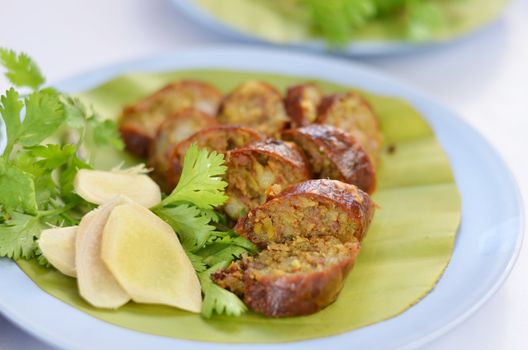 Sai Aua is name of northern Thai spicy sausage