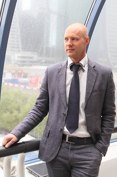 Portrait of the young successful businessman