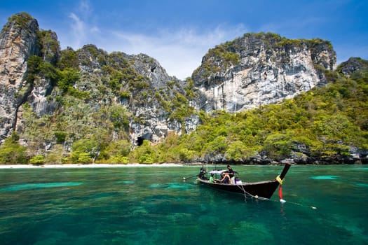 Snokling Point at PhiPhi Island Phuket Andaman Thailand