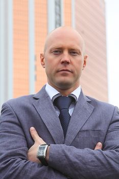 Portrait of the young successful businessman