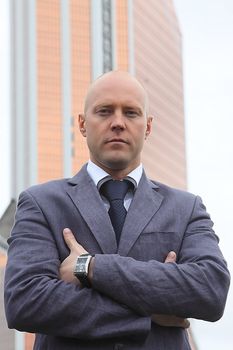 Portrait of the young successful businessman