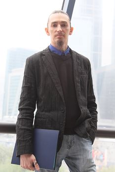 Portrait of the young successful businessman