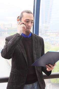 Portrait of the young successful businessman
