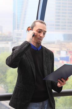 Portrait of the young successful businessman
