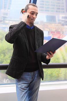 Portrait of the young successful businessman