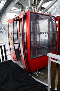 lift of the sea ice to Montenvers, near chamonix, France