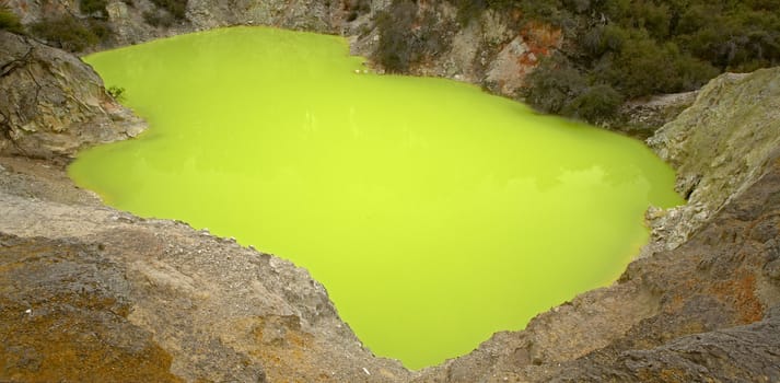 The Devils Cave at Wai-O-Tapu, New Zealand.