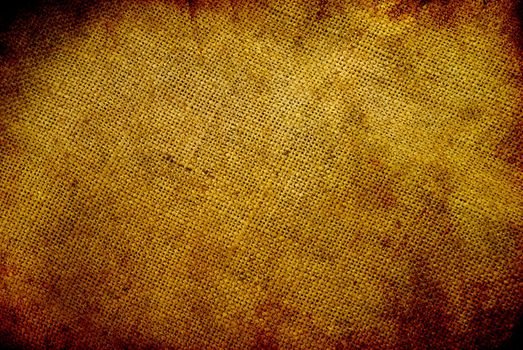 Background old  sack by a large plan