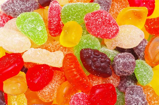 Close up of colorful candy